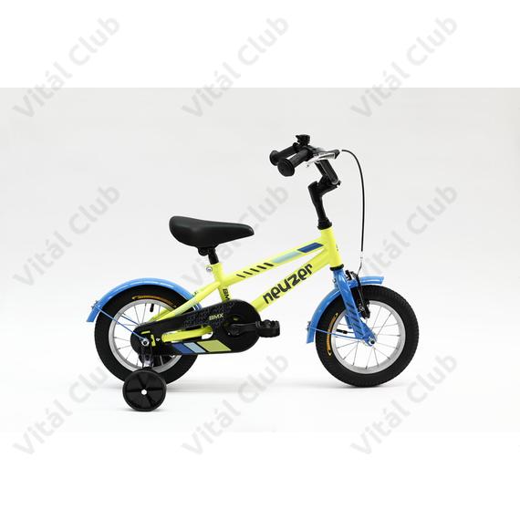Neuzer BMX 14"-os fiú gyerekkerékpár, kontrafékes, sárvédővel, sárga-fekete/kék