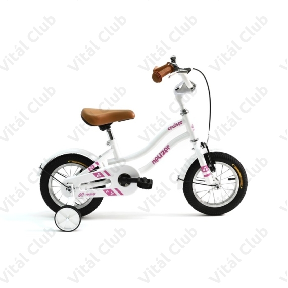 Neuzer Cruiser 12"-os gyerek kerékpár, lányka, kontrás, rózsaszín