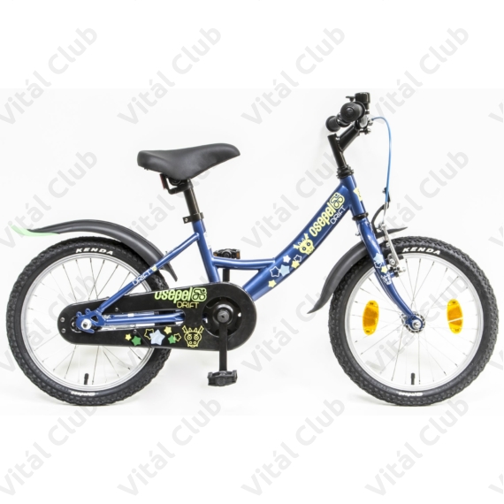 Csepel Drift 16"-os fiú gyerek kerékpár kontrafékes szarvasos kék