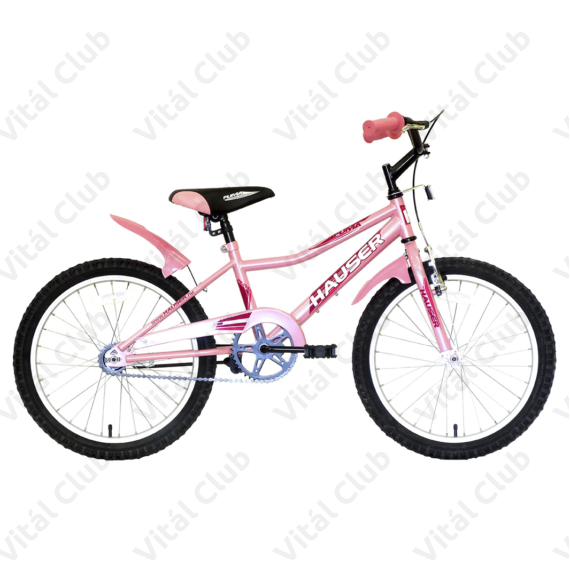 Hauser Puma 20"-os gyerekkerékpár, kontrás, világos pink