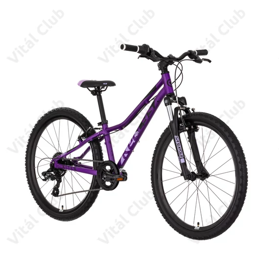 Kellys Kiter 50 Purple 24"-os gyerekkerékpár 8 fokozatú Shimano TX800 váltóval alumínium vázzal és teleszkóppal