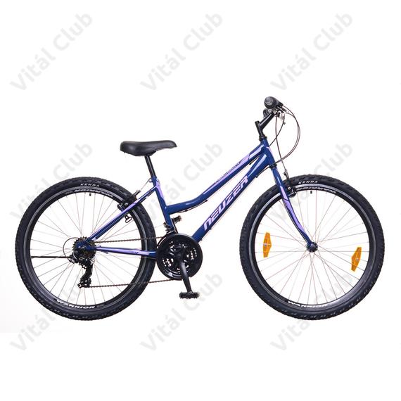 Neuzer Nelson 30 női MTB kerékpár 21 sebességes, duplafalú kerekek, kék/fehér-mályva 17"