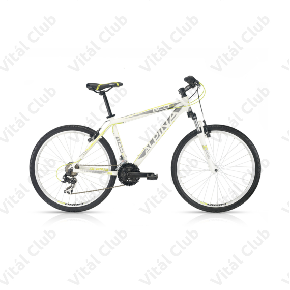 Alpina Eco M10 White/Lime férfi aluvázas 26-os MTB kerékpár 21 fok.Shimano váltóval váz:19,5"