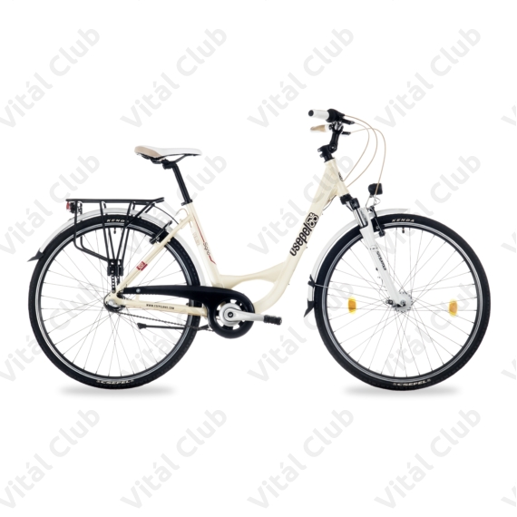 Csepel Signo 28"-os városi kerékpár Shimano Nexus 7 fokozatú agyváltó, női, krém 19"