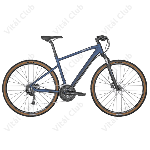 Scott Sub Cross 30 férfi cross kerékpár 27f. Alivio váltó Suntour NEX HLO 63mm sötétkék M