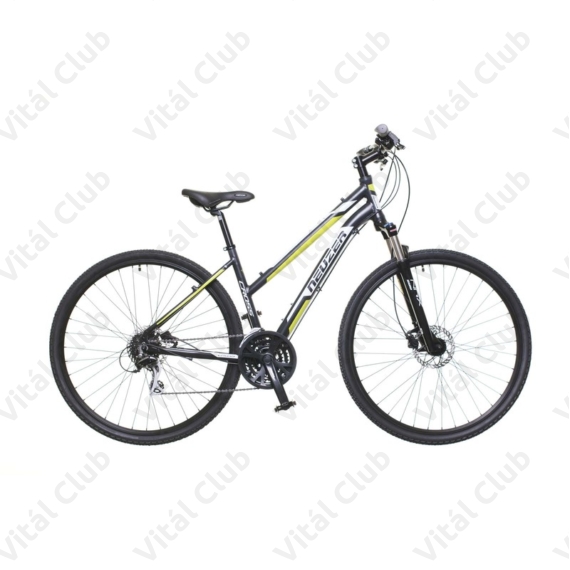 Neuzer X300 Disc női cross kerékpár 24sebességes Shimano váltó, fekete/szürke-zöld 17"