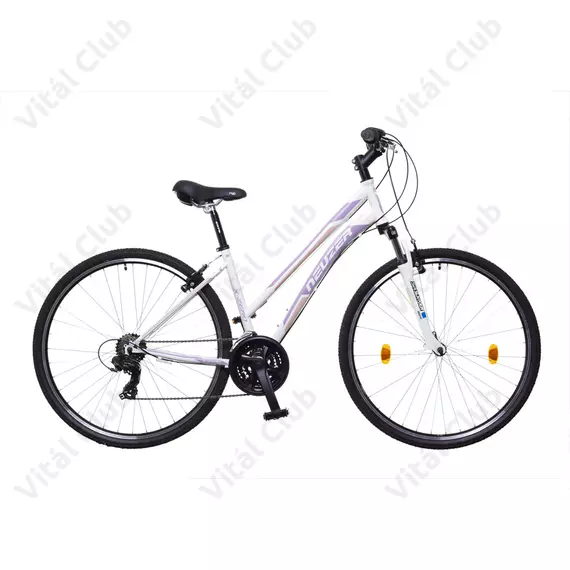 Neuzer X-Series női cross kerékpár Shimano TY300, duplafalú abroncs, fehér/mályva/rózsa, 48cm/19"