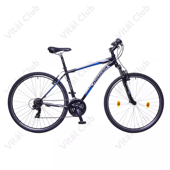 Neuzer X-Series férfi cross kerékpár Shimano TY300, duplafalú abroncs, fekete/kék-szürke, 52cm/21"