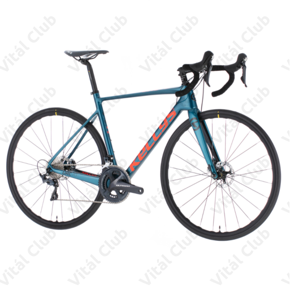 Kellys URC 70 Blue országúti kerékpár 22 fokozatú Shimano Ultegra szett, hidr. tárcsa, karbon váz+villa, M
