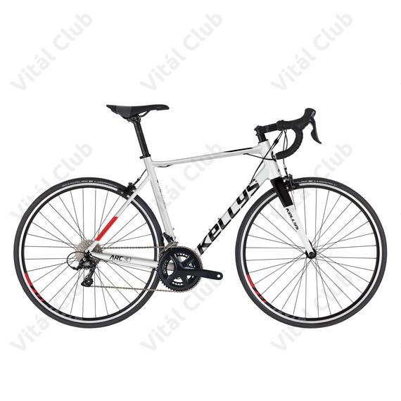 Kellys ARC 30 Black/White országúti kerékpár 18 fokozatú Sora váltó, alu váz+karbon villa L