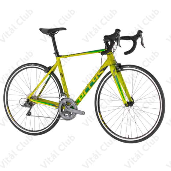 Kellys ARC 10 Yellow országúti kerékpár 16 fokozatú Claris váltó, alu váz+karbon villa M
