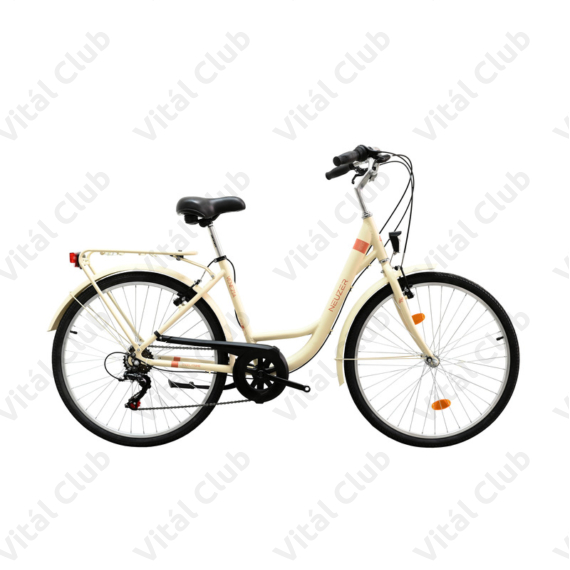 Neuzer Venezia 26"-os városi kerékpár 6 sebességes krém/narancs 17"