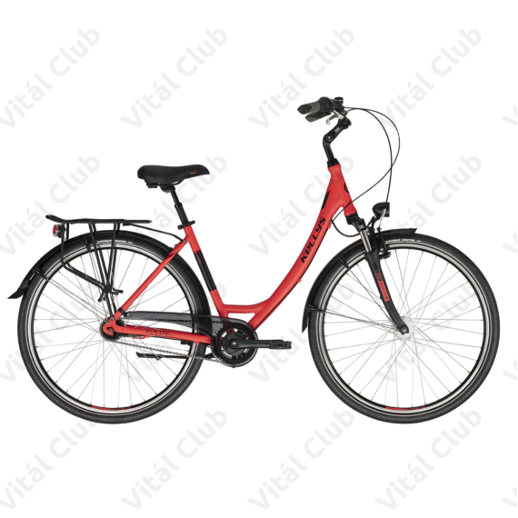 Kellys Avery 90 Red 28"-os városi kerékpár 7 fokozatú Nexus agyváltó, agydinamó, 43cm