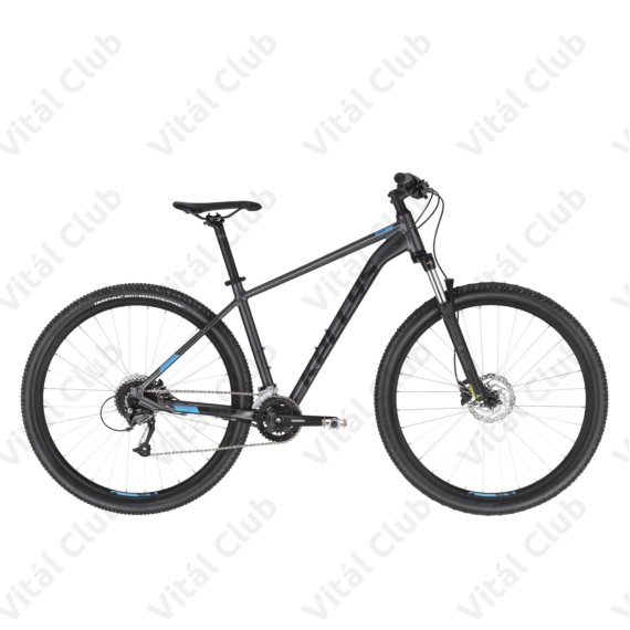 Kellys Spider 70 Black 29"-os MTB kerékpár 2x9 fokozatú Shimano Altus váltó, H. DISC, M