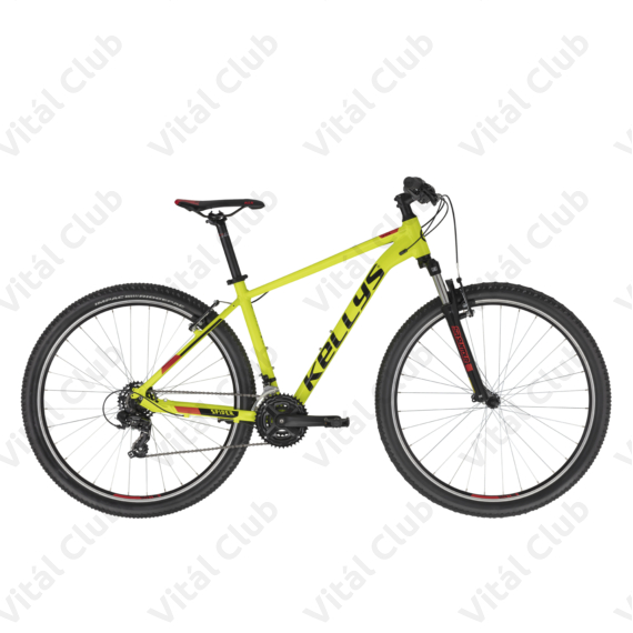 Kellys Spider 10 Neon Yellow 29" MTB kerékpár 21 fokozatú TY300 váltó, V-fék, SR villa, M/21,5"