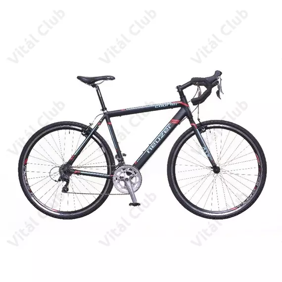 Neuzer Courier CX ciklokrossz kerékpár Claris fekete/türkiz-piros matt 56cm