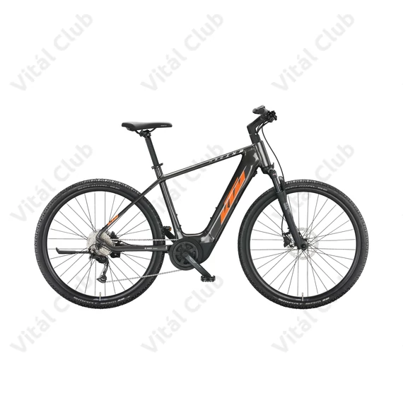 KTM Macina Cross P510 elektromos kerékpár Bosch Performance Line, 9 fokozatú Alivio váltó, férfi szürke 51cm
