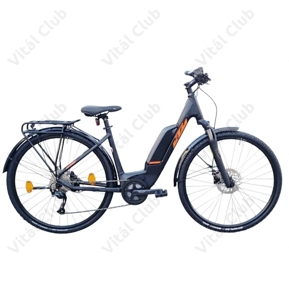 KTM Macina Tour A410 elektromos kerékpár Bosch Active Line 9 fokozatú Altus váltó matt fekete 46cm