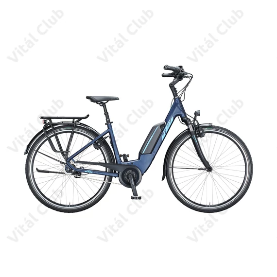 KTM Macina Central 7 Ebike Bosch Active Line meghajtás női monováz, matt kék, 46cm