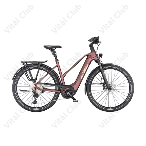 KTM Macina Style 720 női trekking Ebike/pedelec kerékpár Bosch Performance Line CX 85Nm/750Wh, 11 fokozatú Deore XT váltó, sunset matt, komfort váz, 46cm