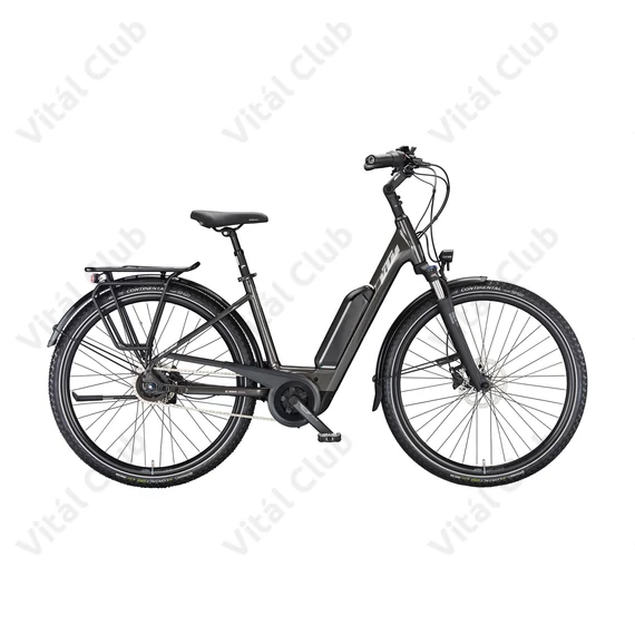 KTM Macina Central P510 Ebike Bosch Perf. 3.Gen meghajtás női monováz, 5 fokozatú agyváltó, szürke, 43cm