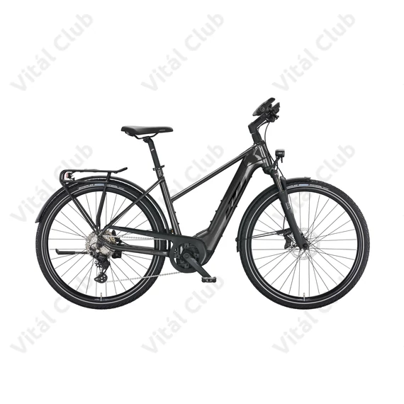 KTM Macina Sport 720 elektromos kerékpár Bosch Performance Line CX, 10 fokozatú Deore váltó, női, szürke 46cm