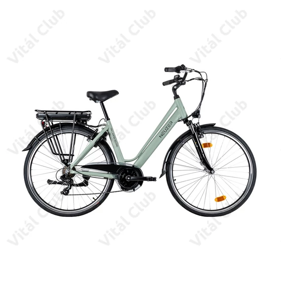 Neuzer Hollandia Optima Deluxe alumínium ebike 60Nm-es középmotorral és 468Wh akkumulátorral halványzöld 19"