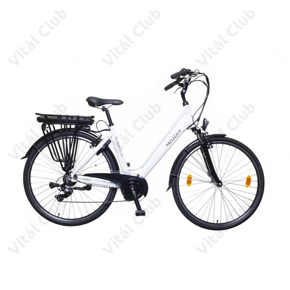 Neuzer Hollandia Optima Deluxe ebike 28"-as, alu, 36V/250W középmotor, 13Ah Li-ion akku, fehér 19,5"