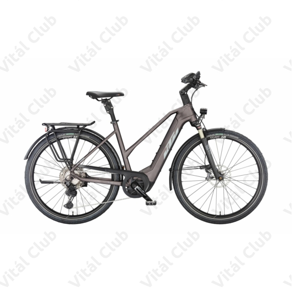 KTM Macina Style 710 elektromos kerékpár Bosch Performance Line CX Smart, 11 fokozatú Deore XT váltó, női, bodza, 46cm