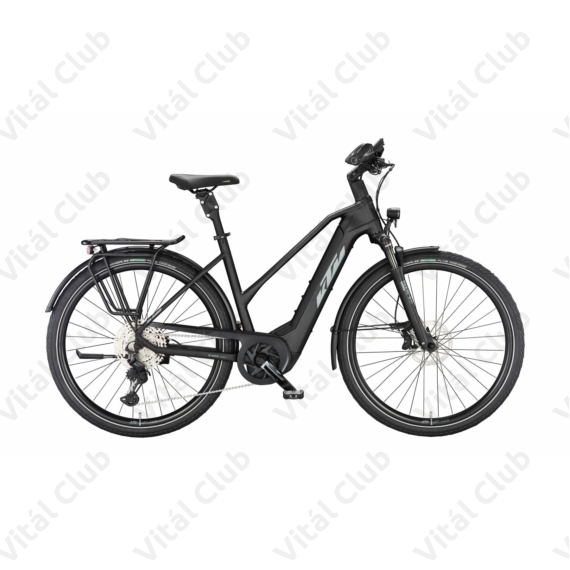 KTM Macina Style 720 elektromos kerékpár Bosch Performance Line CX, 11 fok. Deore XT váltó, komfort vázas, női matt fekete 51cm