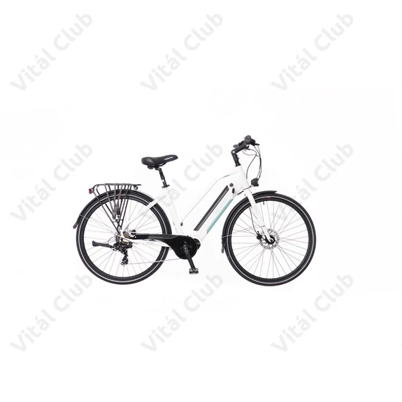 Neuzer Mantova ebike 28"-as alu Bafang M200 középmotor 65Nm/374Wh integrált akku metál fehér 19"