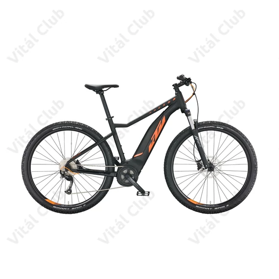 KTM Macina Ride 491 29" MTB Ebike/pedelec Bosch Active meghajtás, 9f Aluts váltó, fekete/narancs, férfi L/48cm