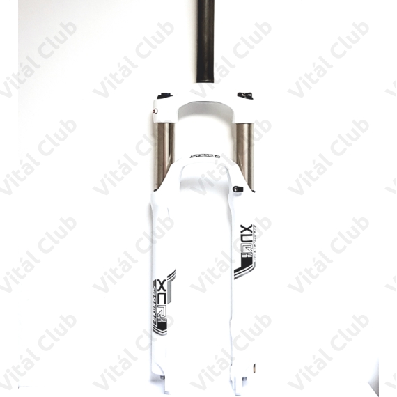 Suntour XCR 32 26" MTB teleszkóp A-Head-es nyakkal, 100mm úttal, tárcsafékes, fehér