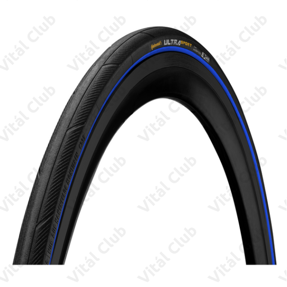 Köpeny 25-622 Continental Ultra Sport III fekete, kék oldalfalú,összehajtható, 8,5BAR/120PSI