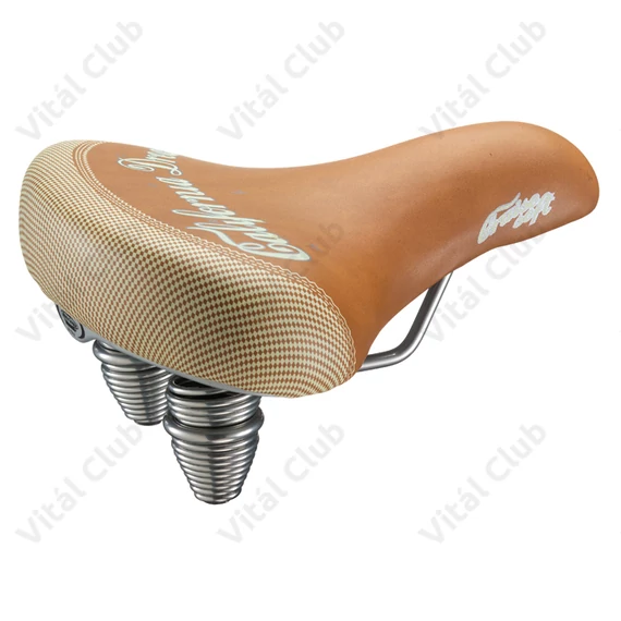 Selle Montegrappa unisex anatómiájú cruiser jellegű komfort nyereg rugós, barna