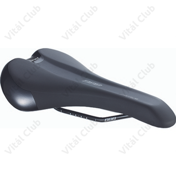 BBB BSD-132 Spectrum sport nyereg ergonómikus kialakítással, lightfoam, Crmo pálcák, 155mm, 345g, fekete