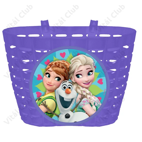 Kosár gyermek Disney Frozen világos lila kormányra