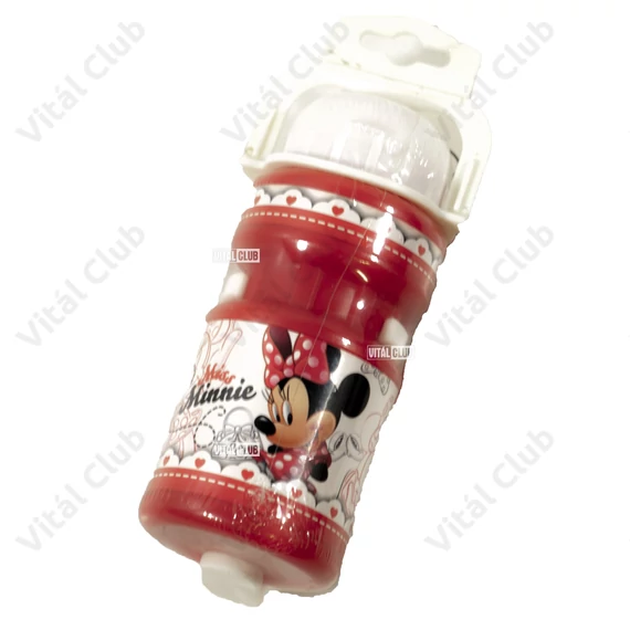 Disney Minnie egér kulacs piros/fehér + tartó!!! 350ml