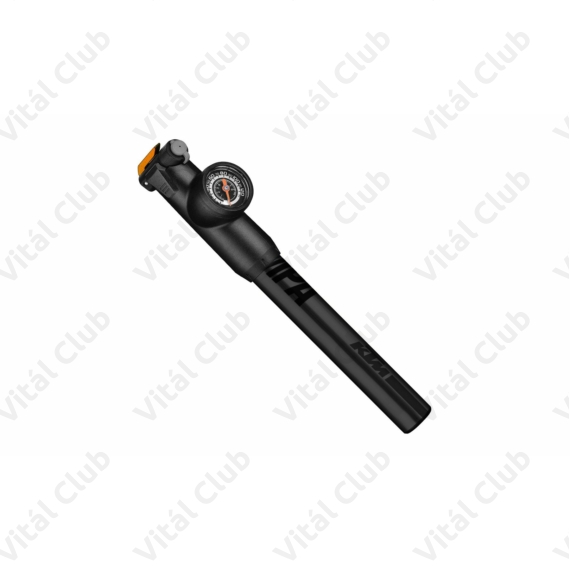 Pumpa mini KTM Hybrid alu test, nyomásmérővel 8bar fekete/narancs