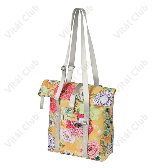 Basil Bloom Field Handbag táska csomagtartóra 15-20L sárga-virágos