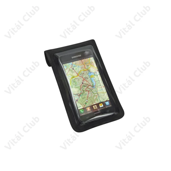 KTM Phonebag mobiltelefontartó táska kormányra, KlickFix adapter + Quad adapter, fekete, 9x16cm