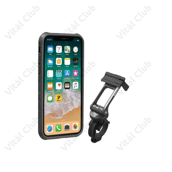 Topeak Ride Case mobiltelefontartó, iPhone X, kinyitható tartóval