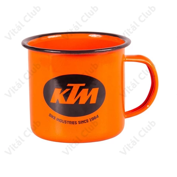 KTM fém bögre 300 ml narancs/fekete dobozban