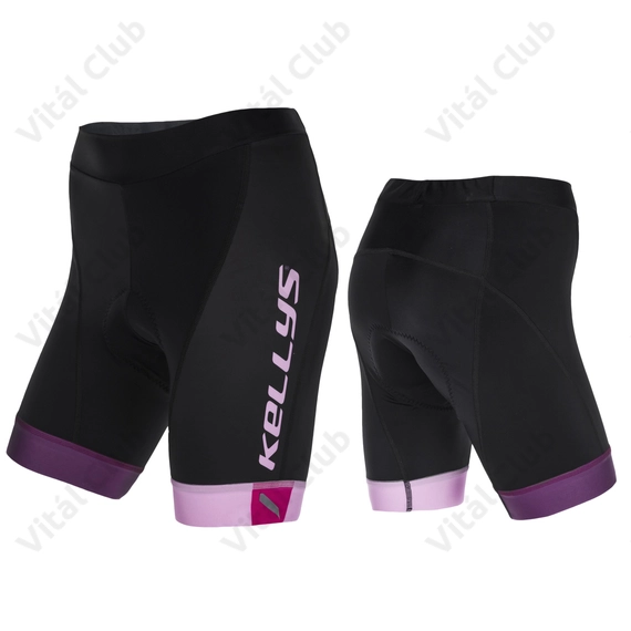 Kellys Maddie kerékpáros rövid nadrág, női, betétes fekete/pink S