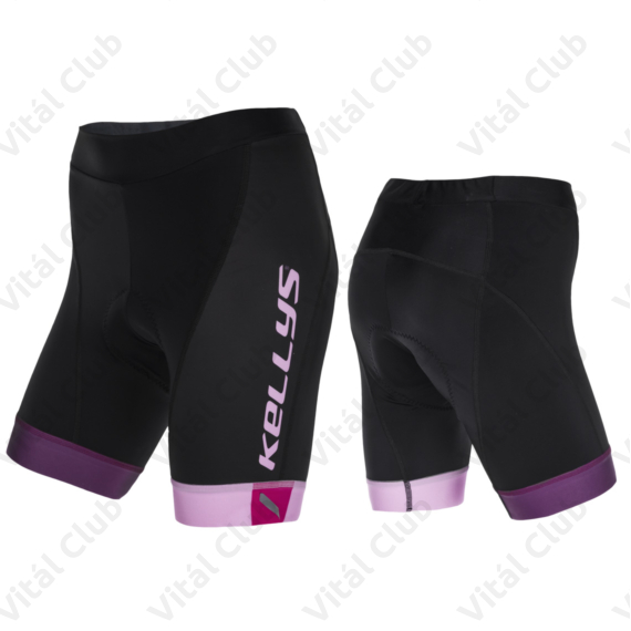 Kellys Maddie kerékpáros rövid nadrág, női, betétes fekete/pink L