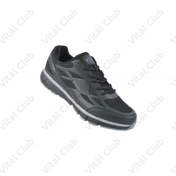 FLR Energy szabadidő/spining cipő, Active talp, klasszikus fűző, fekete/szürke 44-es