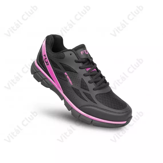 FLR Energy szabadidő/spining cipő, Active talp, klasszikus fűző, fekete/pink 37-es