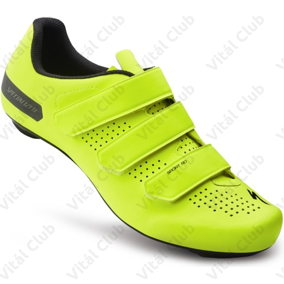 Specialized Sport Road országúti kerékpáros cipő 41-es 3 tépőzáras, neon sárga