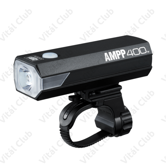 Cateye AMPP400 HL-EL084RC LED-es elsőlámpa USB-ről tölthető 400lumen fényerő 4 funkció