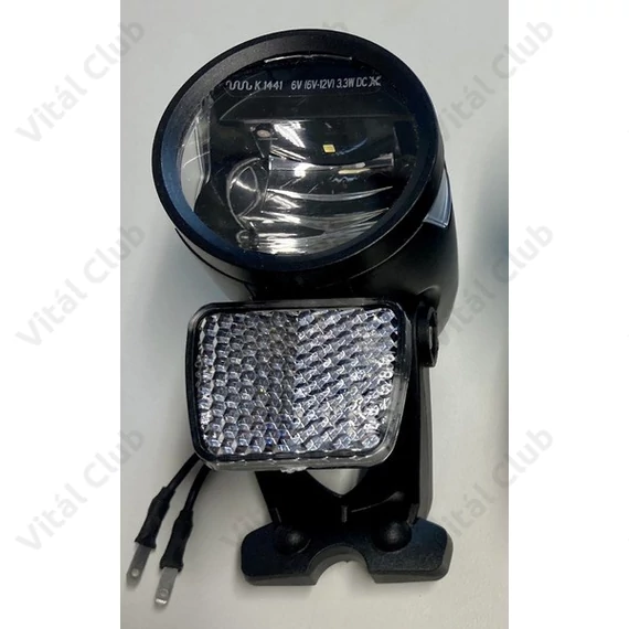 Herrmans H-Black LED MR8 dinamós első lámpa 180Lumen 6-12V, Suntour CR8, NEX és NCX-E teleszkópokhoz